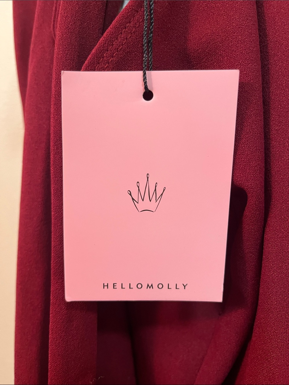 Hello Molly Wine Red Maxi Dress - Picture 3 of 5